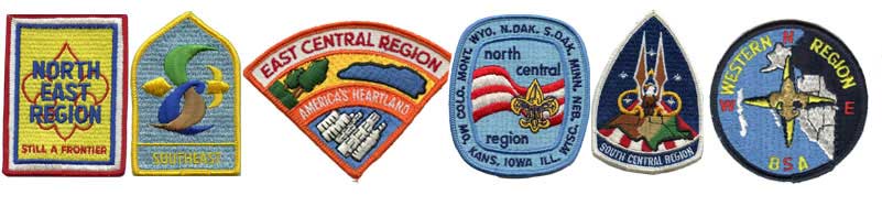 1973 Boy Scout Jamboree Region Patches