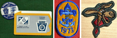 Pin's Vintage 1973 Boy Scout Jamboree PA | Permis De Pêche Moraine State Park