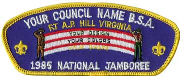 Generic 1985 bsa jamboree patch