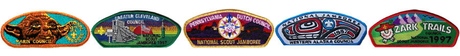 1997 bsa jamboree shoulder patches