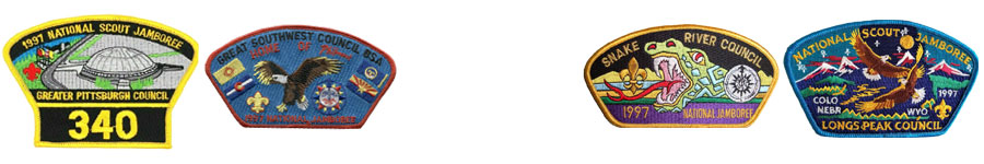 1997 bsa jamboree shoulder patches