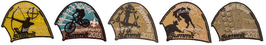 activity patches 2013 scout jamboree