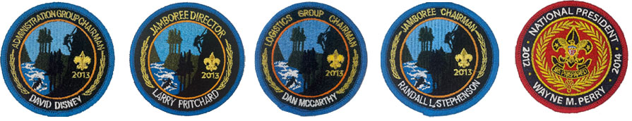 2013 Scout Jamboree leadership patches