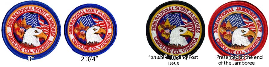  2005 boyscout national jamboree patches