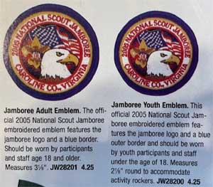 2005 boy scout national jamboree catalog