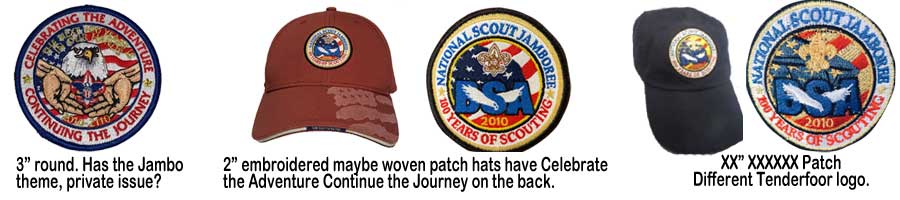 patches and hats at the 2010 bsa jamboree