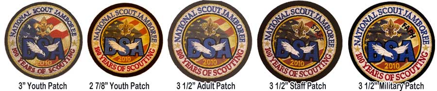 2010 boy scout jamboree patches